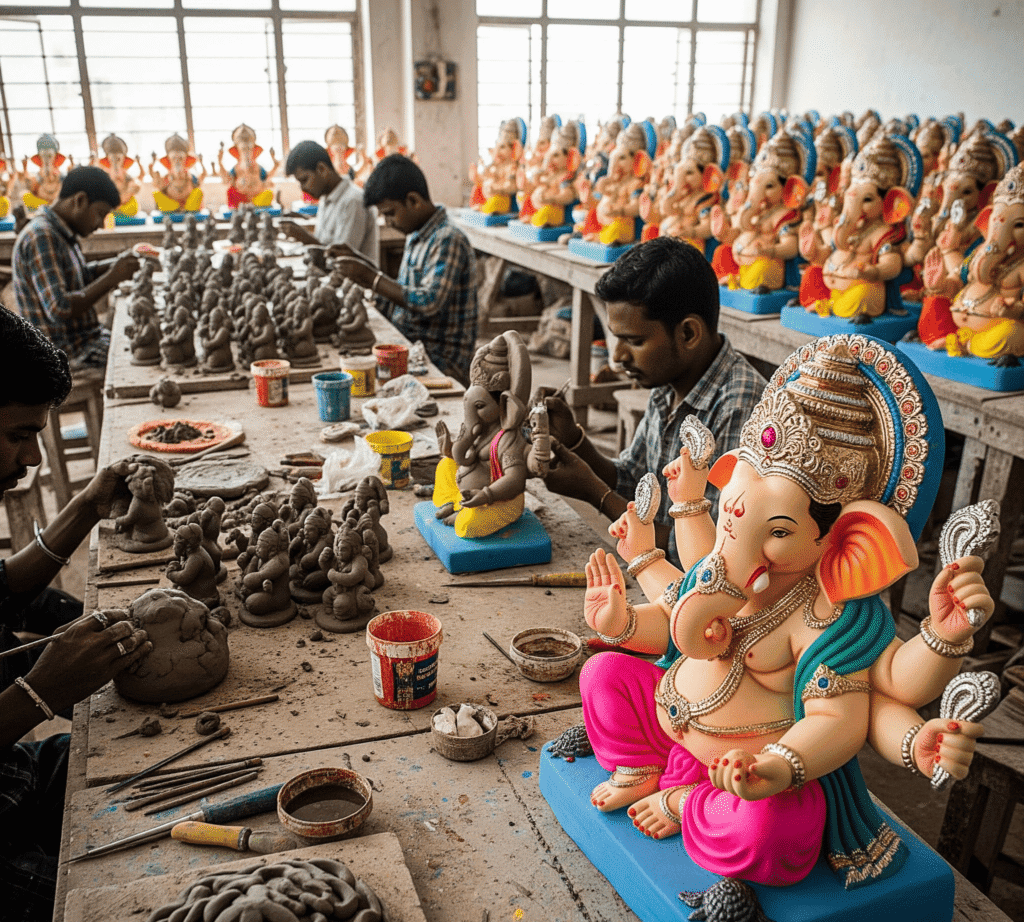 Maharastra गणपति उत्सव के मद्देनजर बॉम्बे हाई कोर्ट में हुई सुनवाई प्लास्टर ऑफ पेरिस की मूर्तिय 1 1024x922
